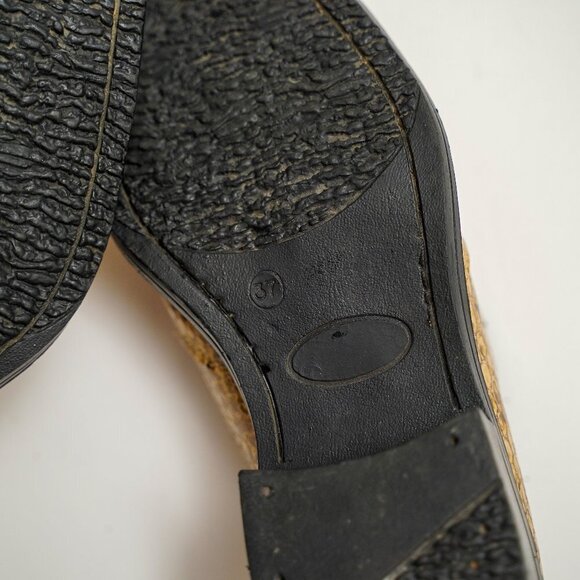 Vintage Kevin Shoes Alligator Square Toe Western Loafers - Picture 7 of 9